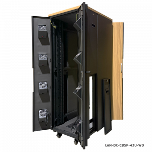 Шкаф LANMASTER SOUNDPROOF звукоизолированный 750x1030 мм, отделка под дерево, цвет лиственница
